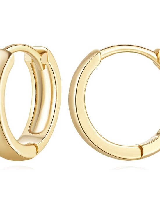 Jewelry - 14K Gold Earrings for Women Gold Hoop Earrings for Women Huggie Earring Chunky C